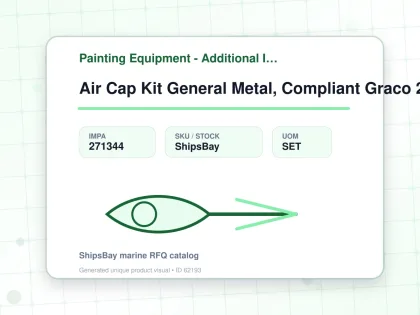 Air Cap Kit General Metal, Compliant Graco 289042 - Painting Equipment - Additional Items - IMPA 271344 - UOM SET