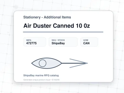 Air Duster Canned 10 0z - Stationery - Additional Items - IMPA 472775 - UOM CAN