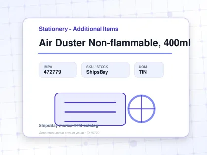 Air Duster Non-flammable, 400ml - Stationery - Additional Items - IMPA 472779 - UOM TIN