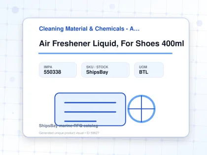 Air Freshener Liquid, For Shoes 400ml - Cleaning Material & Chemicals - Additional Items - IMPA 550338 - UOM BTL