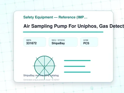 Air Sampling Pump For Uniphos, Gas Detector Model Asp-40 - Safety Equipment — Reference (IMPA) - IMPA 331672 - UOM PCS