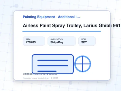 Airless Paint Spray Trolley, Larius Ghibli 96120 Ratio 30:1 - Painting Equipment - Additional Items - IMPA 270703 - UOM SET
