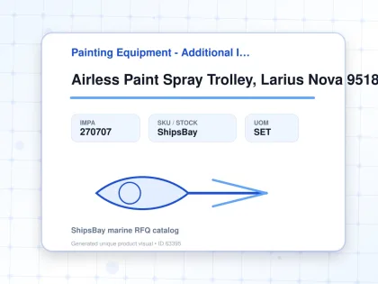 Airless Paint Spray Trolley, Larius Nova 95186 Ratio 68:1 - Painting Equipment - Additional Items - IMPA 270707 - UOM SET