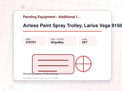 Airless Paint Spray Trolley, Larius Vega 91506 Ratio 23:1 - Painting Equipment - Additional Items - IMPA 270701 - UOM SET