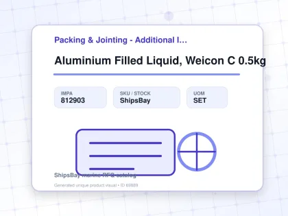 Aluminium Filled Liquid, Weicon C 0.5kg - Packing & Jointing - Additional Items - IMPA 812903 - UOM SET