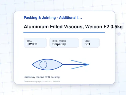 Aluminium Filled Viscous, Weicon F2 0.5kg - Packing & Jointing - Additional Items - IMPA 812933 - UOM SET