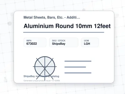 Aluminium Round 10mm 12feet - Metal Sheets, Bars, Etc. - Additional Items - IMPA 673022 - UOM LGH