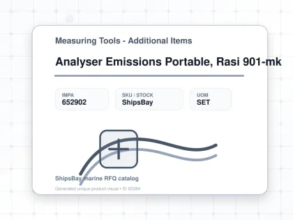 Analyser Emissions Portable, Rasi 901-mk - Measuring Tools - Additional Items - IMPA 652902 - UOM SET