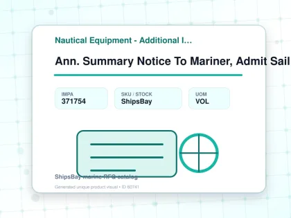 Ann. Summary Notice To Mariner, Admit Sail Direction Np247(2) - Nautical Equipment - Additional Items - IMPA 371754 - UOM VOL