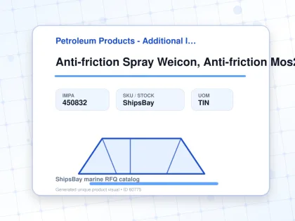 Anti-friction Spray Weicon, Anti-friction Mos2 400ml - Petroleum Products - Additional Items - IMPA 450832 - UOM TIN