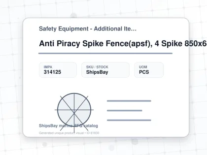 Anti Piracy Spike Fence(apsf), 4 Spike 850x680mm - Safety Equipment - Additional Items - IMPA 314125 - UOM PCS
