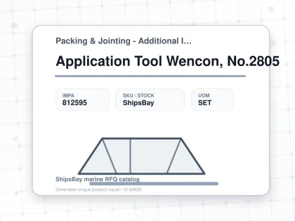 Application Tool Wencon, No.2805 - Packing & Jointing - Additional Items - IMPA 812595 - UOM SET