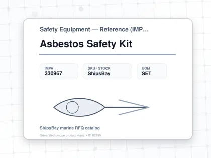 Asbestos Safety Kit - Safety Equipment — Reference (IMPA) - IMPA 330967 - UOM SET