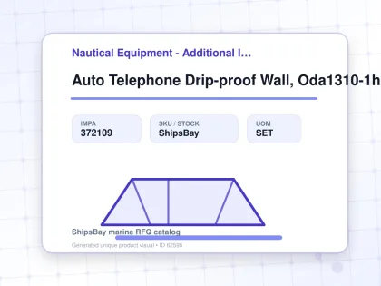 Auto Telephone Drip-proof Wall, Oda1310-1h - Nautical Equipment - Additional Items - IMPA 372109 - UOM SET