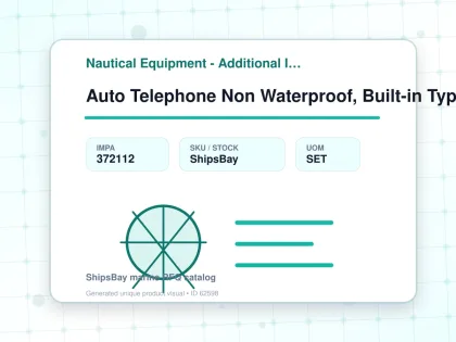 Auto Telephone Non Waterproof, Built-in Type Oda-1780-1k - Nautical Equipment - Additional Items - IMPA 372112 - UOM SET