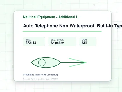 Auto Telephone Non Waterproof, Built-in Type Oda-1780-1nk - Nautical Equipment - Additional Items - IMPA 372113 - UOM SET