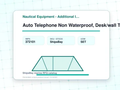 Auto Telephone Non Waterproof, Desk/wall Type Oda1183-1 - Nautical Equipment - Additional Items - IMPA 372101 - UOM SET
