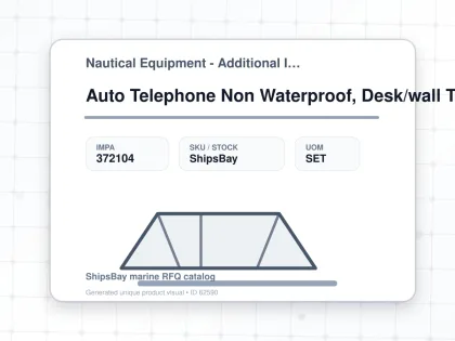 Auto Telephone Non Waterproof, Desk/wall Type Oda1183-1nt - Nautical Equipment - Additional Items - IMPA 372104 - UOM SET