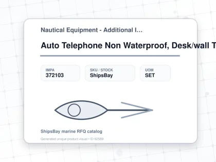 Auto Telephone Non Waterproof, Desk/wall Type Oda1183-1t - Nautical Equipment - Additional Items - IMPA 372103 - UOM SET