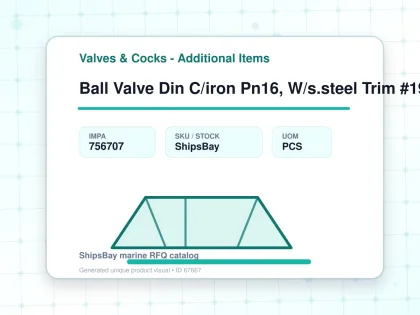 Ball Valve Din C/iron Pn16, W/s.steel Trim #1942r 80mm - Valves & Cocks - Additional Items - IMPA 756707 - UOM PCS
