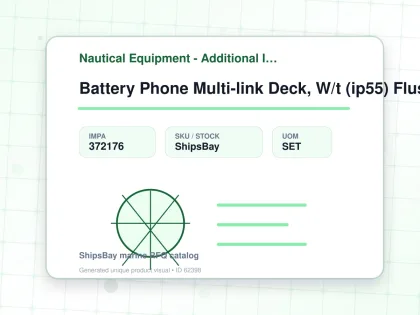 Battery Phone Multi-link Deck, W/t (ip55) Flush Odc-3782-1n - Nautical Equipment - Additional Items - IMPA 372176 - UOM SET