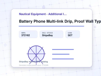 Battery Phone Multi-link Drip, Proof Wall Type Odc3310-1sn - Nautical Equipment - Additional Items - IMPA 372162 - UOM SET