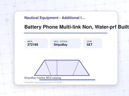 Battery Phone Multi-link Non, Water-prf Builtin Odc-3780-1k - Nautical Equipment - Additional Items - IMPA 372169 - UOM SET