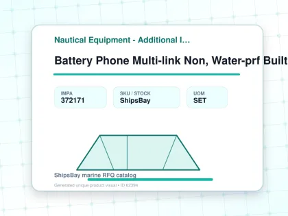 Battery Phone Multi-link Non, Water-prf Builtin Odc-3780-2k - Nautical Equipment - Additional Items - IMPA 372171 - UOM SET