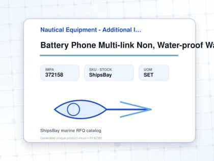 Battery Phone Multi-link Non, Water-proof Wall Odc3180-1an - Nautical Equipment - Additional Items - IMPA 372158 - UOM SET