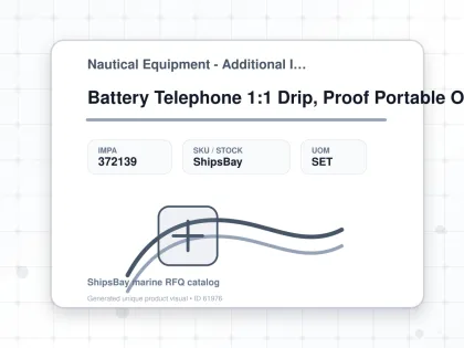 Battery Telephone 1:1 Drip, Proof Portable Odc-2980-1k - Nautical Equipment - Additional Items - IMPA 372139 - UOM SET