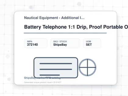 Battery Telephone 1:1 Drip, Proof Portable Odc-2980-1nk - Nautical Equipment - Additional Items - IMPA 372140 - UOM SET
