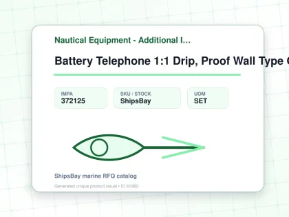 Battery Telephone 1:1 Drip, Proof Wall Type Odc-2310-1 - Nautical Equipment - Additional Items - IMPA 372125 - UOM SET