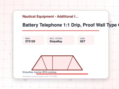 Battery Telephone 1:1 Drip, Proof Wall Type Odc-2310-1h - Nautical Equipment - Additional Items - IMPA 372129 - UOM SET