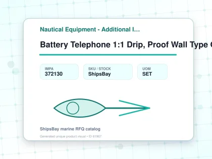 Battery Telephone 1:1 Drip, Proof Wall Type Odc-2310-1hn - Nautical Equipment - Additional Items - IMPA 372130 - UOM SET