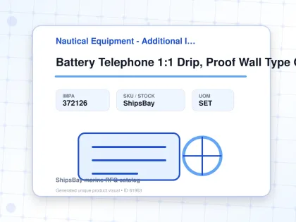 Battery Telephone 1:1 Drip, Proof Wall Type Odc-2310-1n - Nautical Equipment - Additional Items - IMPA 372126 - UOM SET