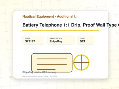 Battery Telephone 1:1 Drip, Proof Wall Type Odc-2310-1sr - Nautical Equipment - Additional Items - IMPA 372127 - UOM SET