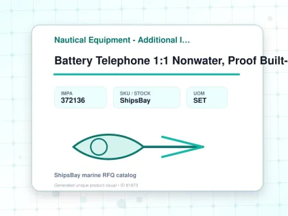 Battery Telephone 1:1 Nonwater, Proof Built-in Odc-2780-1nk - Nautical Equipment - Additional Items - IMPA 372136 - UOM SET