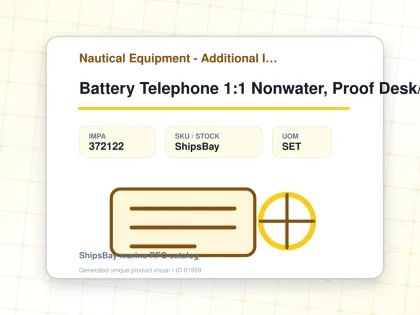 Battery Telephone 1:1 Nonwater, Proof Desk/wall Odc-2180-1n - Nautical Equipment - Additional Items - IMPA 372122 - UOM SET