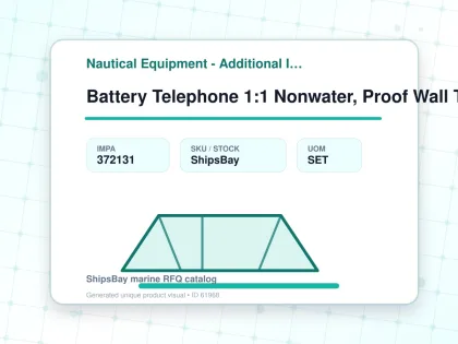 Battery Telephone 1:1 Nonwater, Proof Wall Type Odc-2381-1 - Nautical Equipment - Additional Items - IMPA 372131 - UOM SET