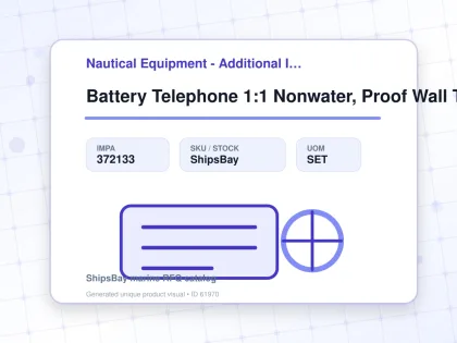 Battery Telephone 1:1 Nonwater, Proof Wall Type Odc-2381-3 - Nautical Equipment - Additional Items - IMPA 372133 - UOM SET