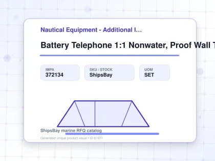 Battery Telephone 1:1 Nonwater, Proof Wall Type Odc-2381-3n - Nautical Equipment - Additional Items - IMPA 372134 - UOM SET