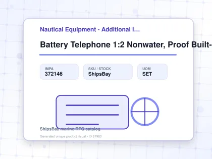 Battery Telephone 1:2 Nonwater, Proof Built-in Odc-2781-1nk - Nautical Equipment - Additional Items - IMPA 372146 - UOM SET