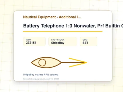 Battery Telephone 1:3 Nonwater, Prf Builtin Onwall Odc2785-1nk - Nautical Equipment - Additional Items - IMPA 372154 - UOM SET