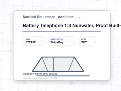 Battery Telephone 1:3 Nonwater, Proof Built-in Odc-2782-1nk - Nautical Equipment - Additional Items - IMPA 372152 - UOM SET