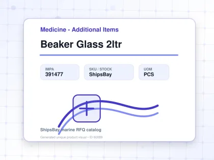 Beaker Glass 2ltr - Medicine - Additional Items - IMPA 391477 - UOM PCS