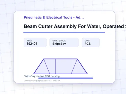 Beam Cutter Assembly For Water, Operated Scale Machine 300mm - Pneumatic & Electrical Tools - Additional Items - IMPA 592404 - UOM PCS