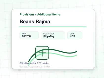 Beans Rajma - Provisions - Additional Items - IMPA 003208 - UOM KGS