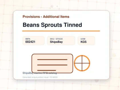 Beans Sprouts Tinned - Provisions - Additional Items - IMPA 002421 - UOM KGS