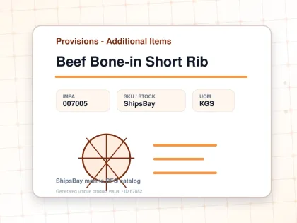 Beef Bone-in Short Rib - Provisions - Additional Items - IMPA 007005 - UOM KGS