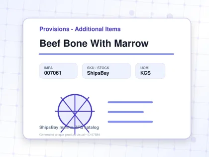 Beef Bone With Marrow - Provisions - Additional Items - IMPA 007061 - UOM KGS